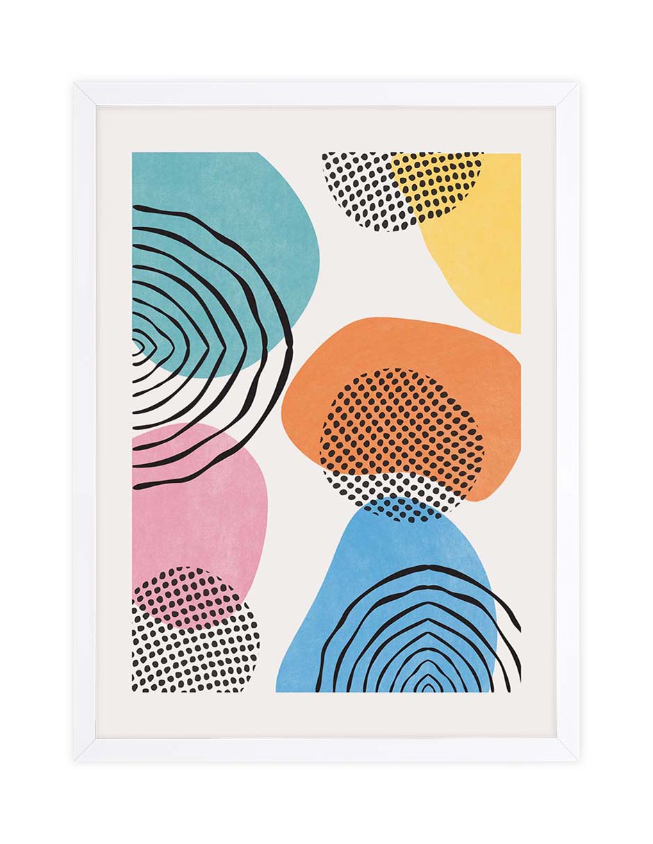 Pedrería: cuadro decorativo, vista 3 (blanco)