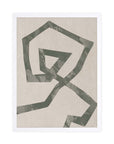 Pentágono: cuadro decorativo, vista 3 (blanco)