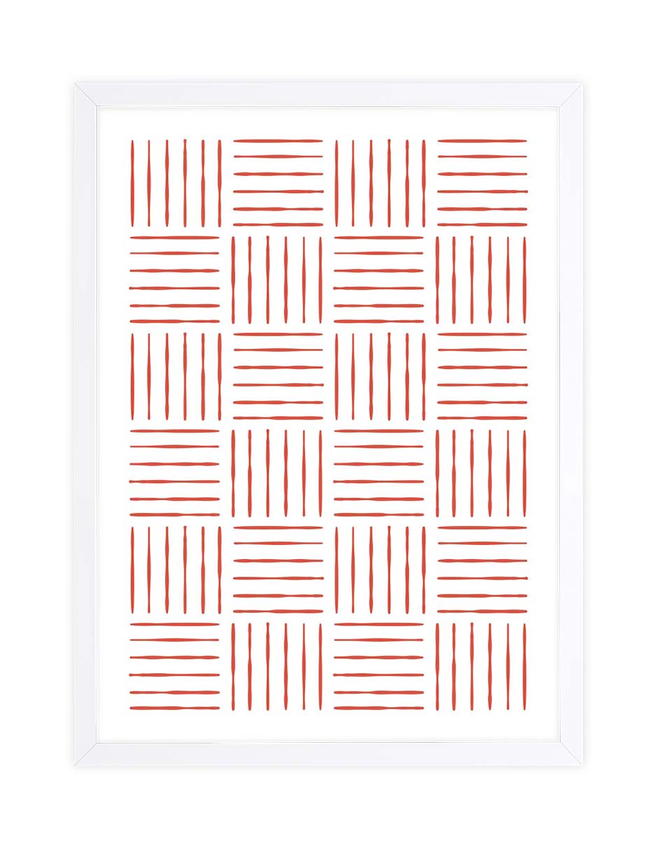 Petate: cuadro decorativo, vista 3 (blanco)