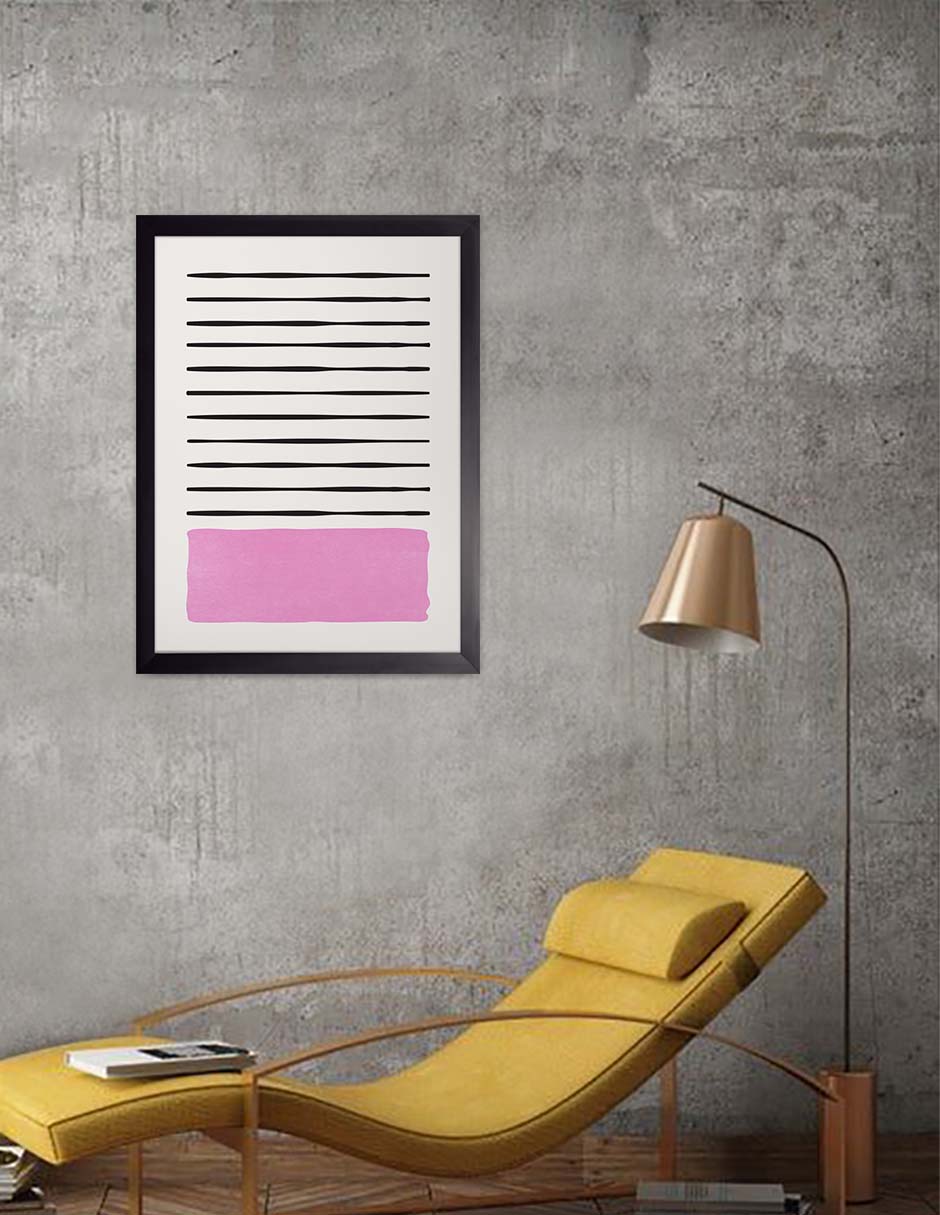 Pitaya: cuadro decorativo, vista 2 (negro ambiente)