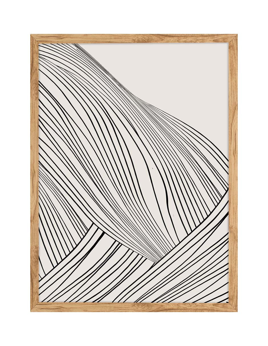 Pliegues: cuadro decorativo, vista 3 (madera)