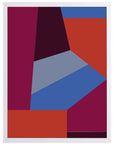 Polígonos: cuadro decorativo, vista 5 (blanco)