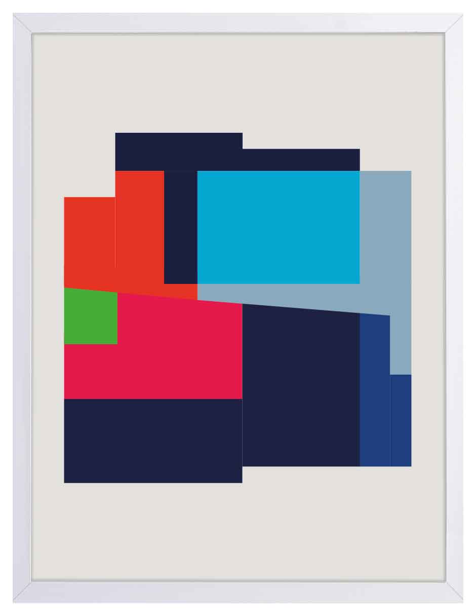 Pop Geo: cuadro decorativo, vista 5 (blanco)