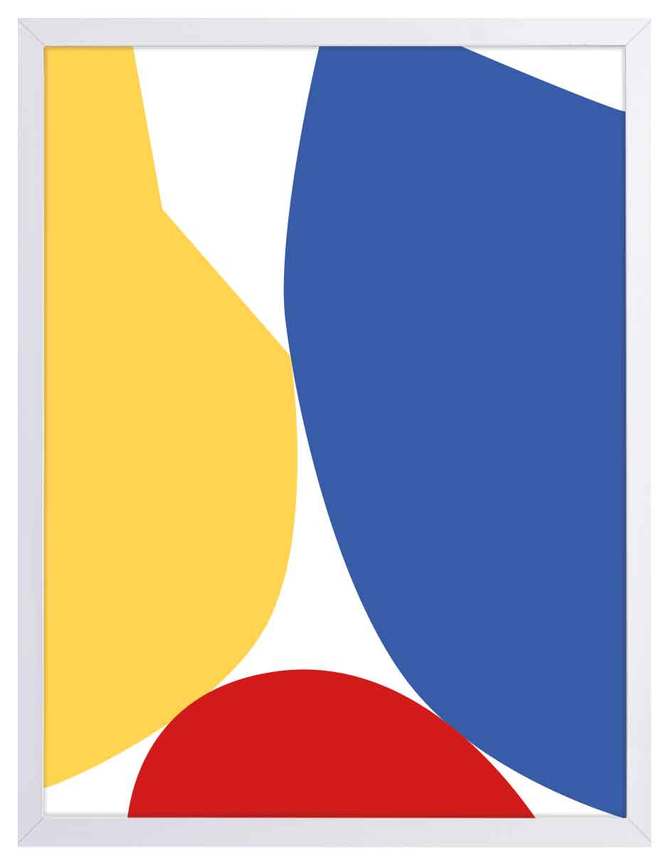 Primarios: cuadro decorativo, vista 5 (blanco)