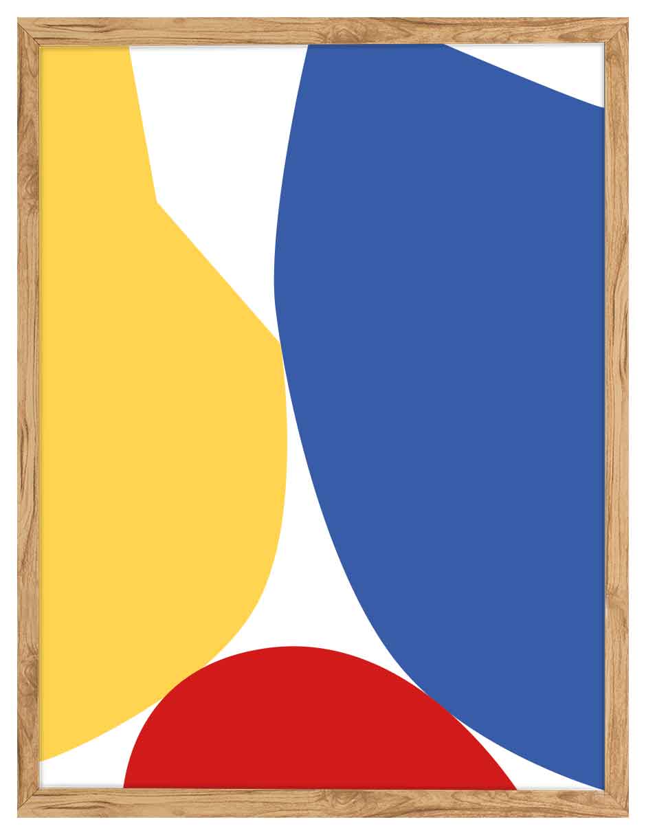 Primarios: cuadro decorativo, vista 6 (madera)