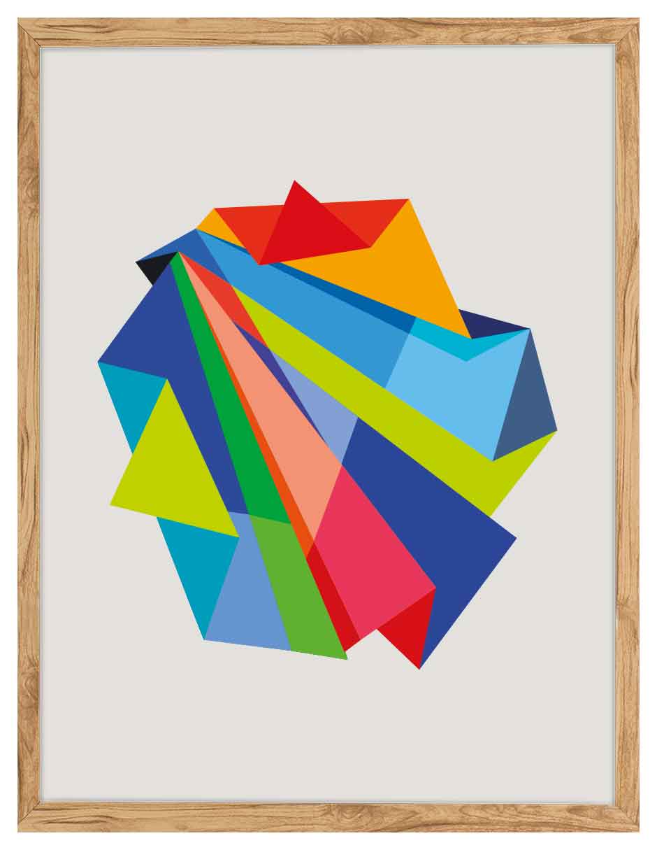 Prisma: cuadro decorativo, vista 6 (madera)