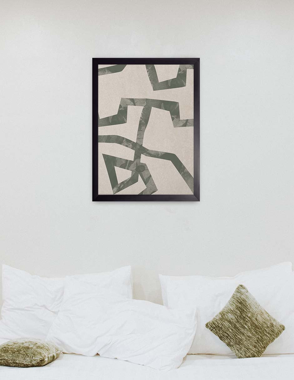 Quiebre: cuadro decorativo, vista 2 (negro ambiente)