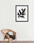 Ramita: cuadro decorativo, vista 2 (negro ambiente)
