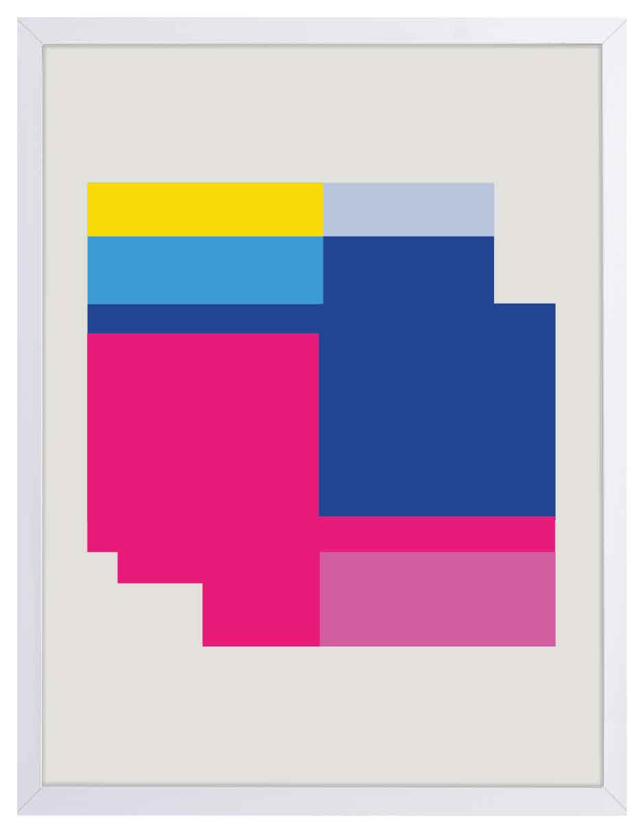 Rascacielos: cuadro decorativo, vista 5 (blanco)