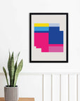 Rascacielos: cuadro decorativo, vista 2 (negro ambiente)