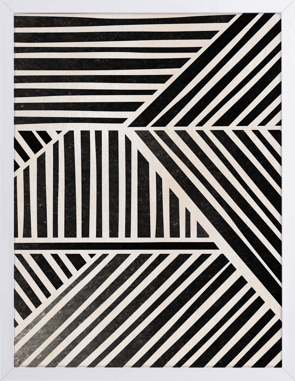 Rayado: cuadro decorativo, vista 6 (blanco)