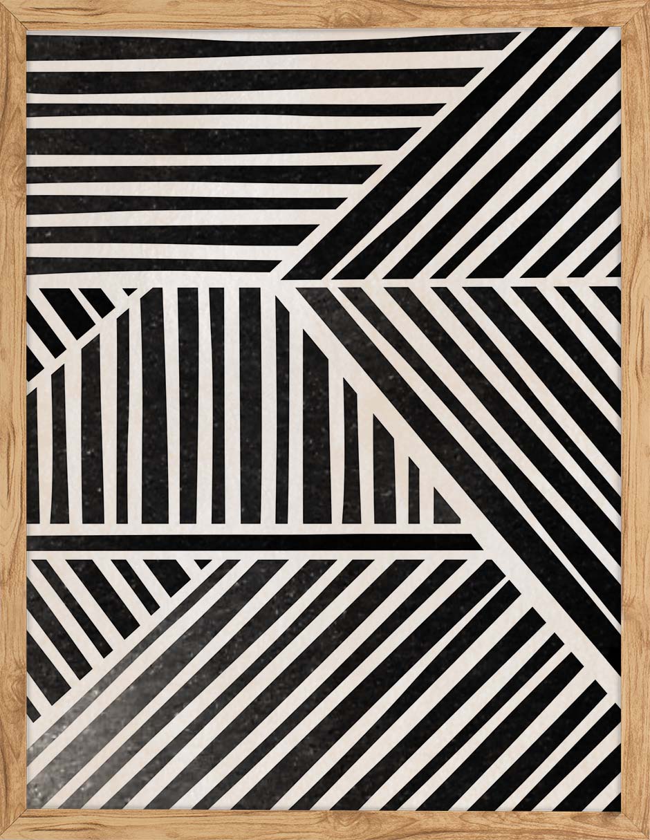 Rayado: cuadro decorativo, vista 5 (madera)