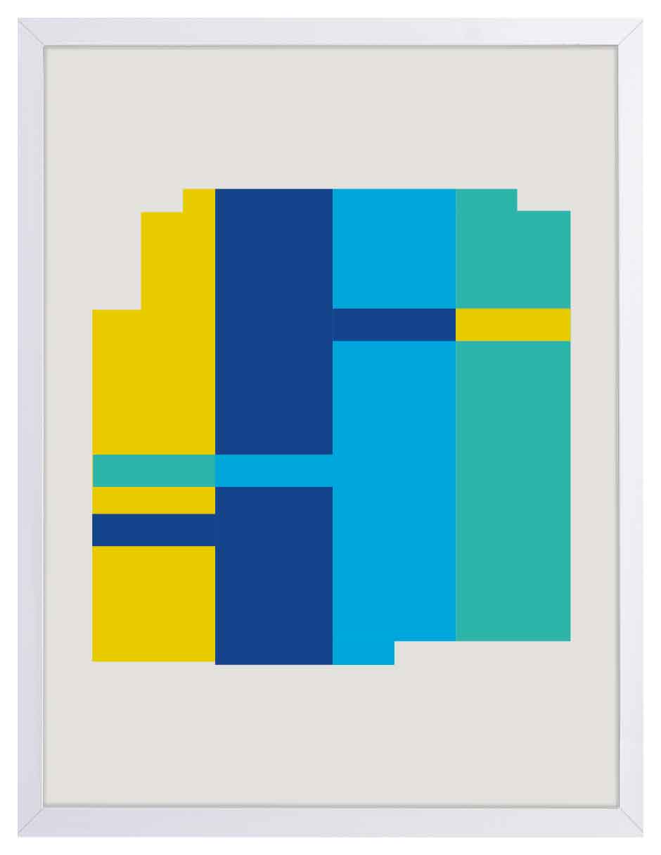 Regatas: cuadro decorativo, vista 5 (blanco)