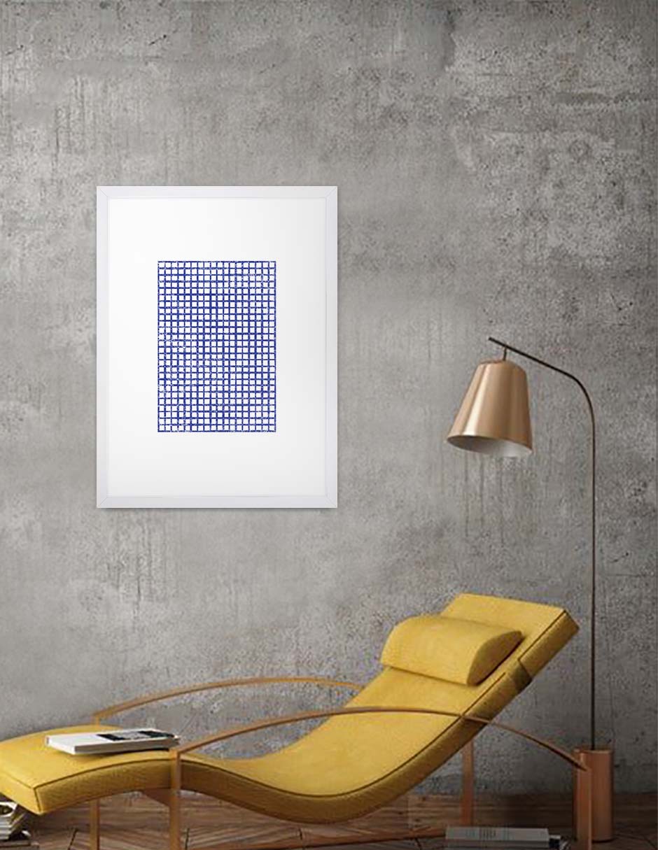Rejilla: cuadro decorativo, vista 4 (blanco ambiente)