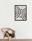 Remolino: cuadro decorativo, vista 2 (negro ambiente)