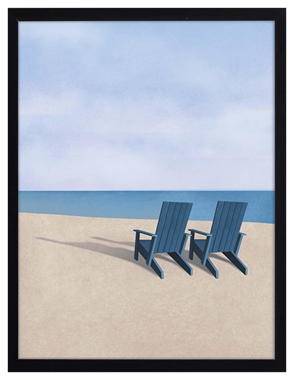 Reposo: cuadro decorativo, vista 5 (negro)