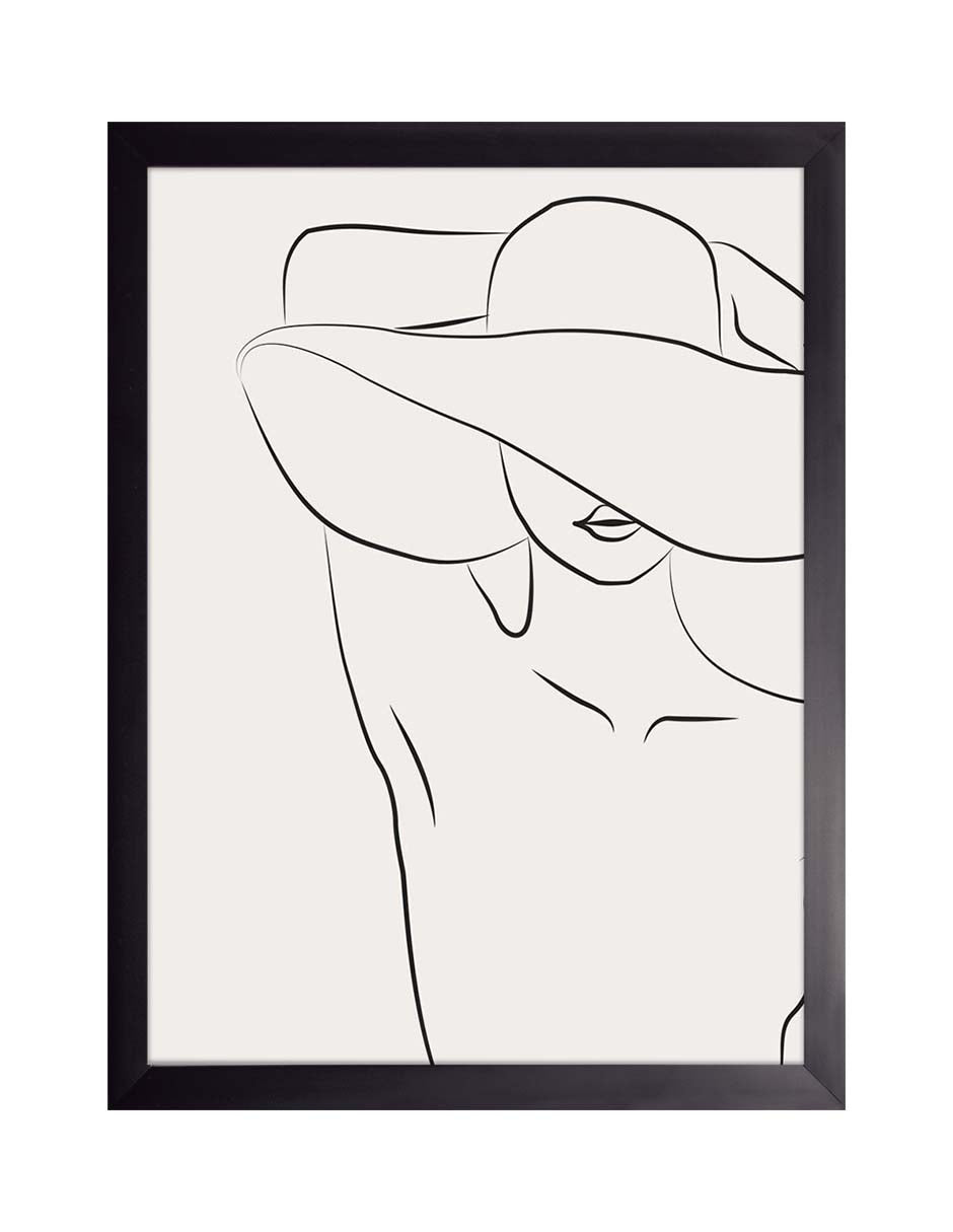 Resguardo: cuadro decorativo, vista 3 (negro)