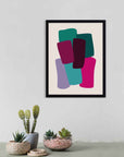 Retazos: cuadro decorativo, vista 2 (negro)