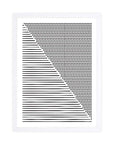 Ritmo: cuadro decorativo, vista 3 (blanco)