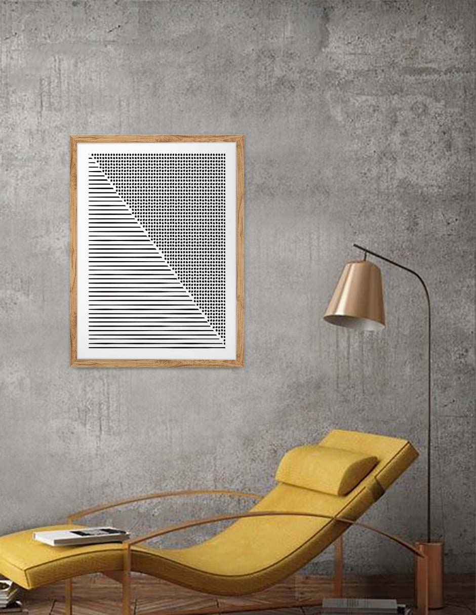 Ritmo: cuadro decorativo, vista 6 (madera ambiente)