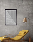 Ritmo: cuadro decorativo, vista 2 (negro ambiente)