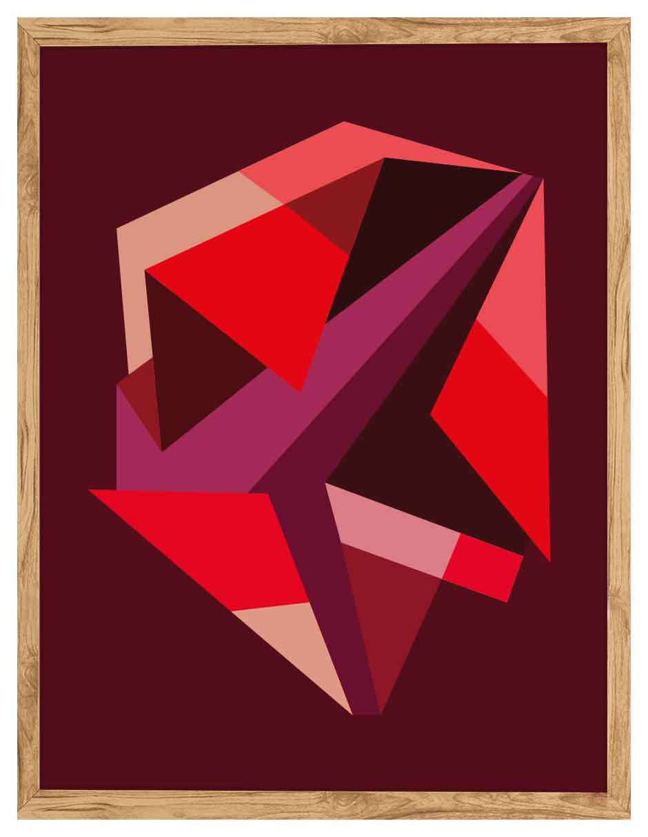 Rubí: cuadro decorativo, vista 6 (madera)