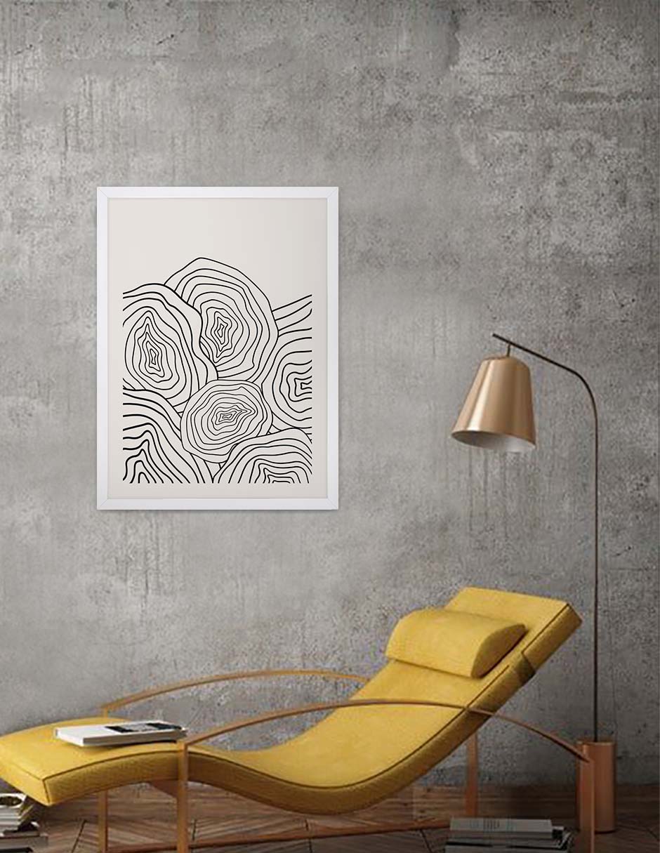 Secciones: cuadro decorativo, vista 4 (blanco render)