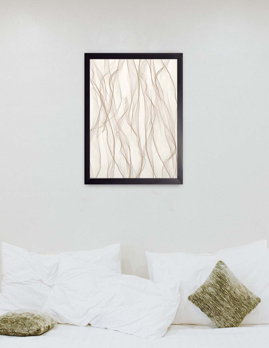 Seda: cuadro decorativo, vista 2 (negro ambiente)