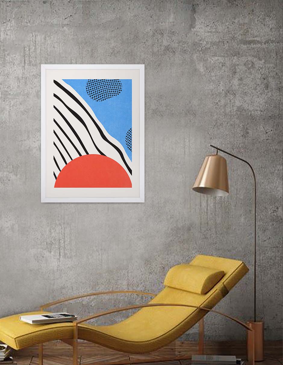 Serranía: cuadro decorativo, vista 4 (blanco ambiente)