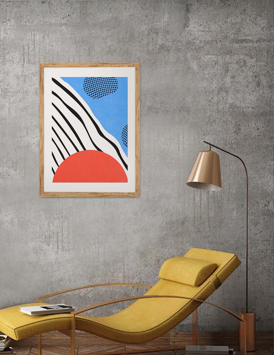 Serranía: cuadro decorativo, vista 2 (madera ambiente)