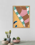 Siesta: cuadro decorativo, vista 2 (madera ambiente)
