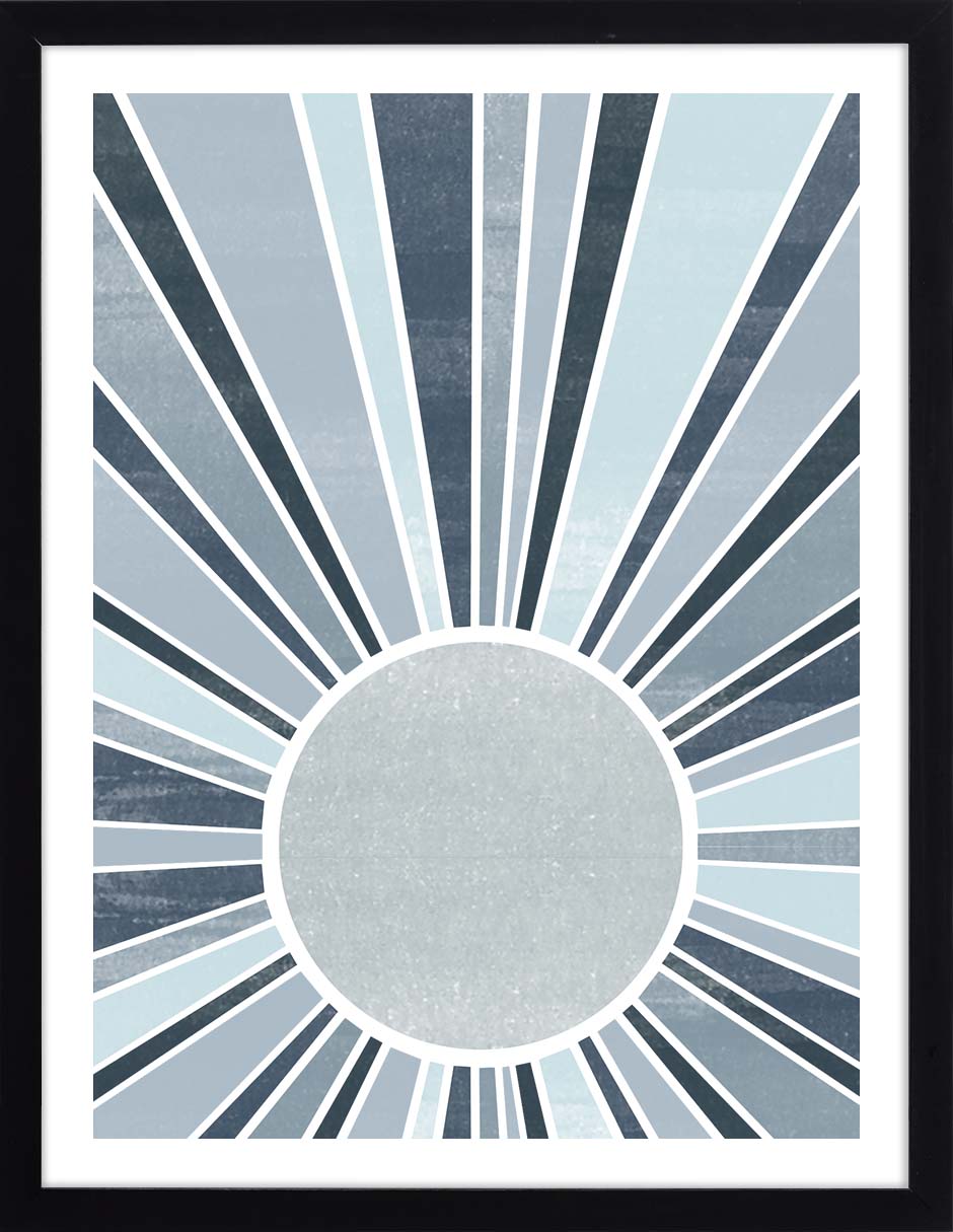Sol Radiante: cuadro decorativo, vista 6 (negro)