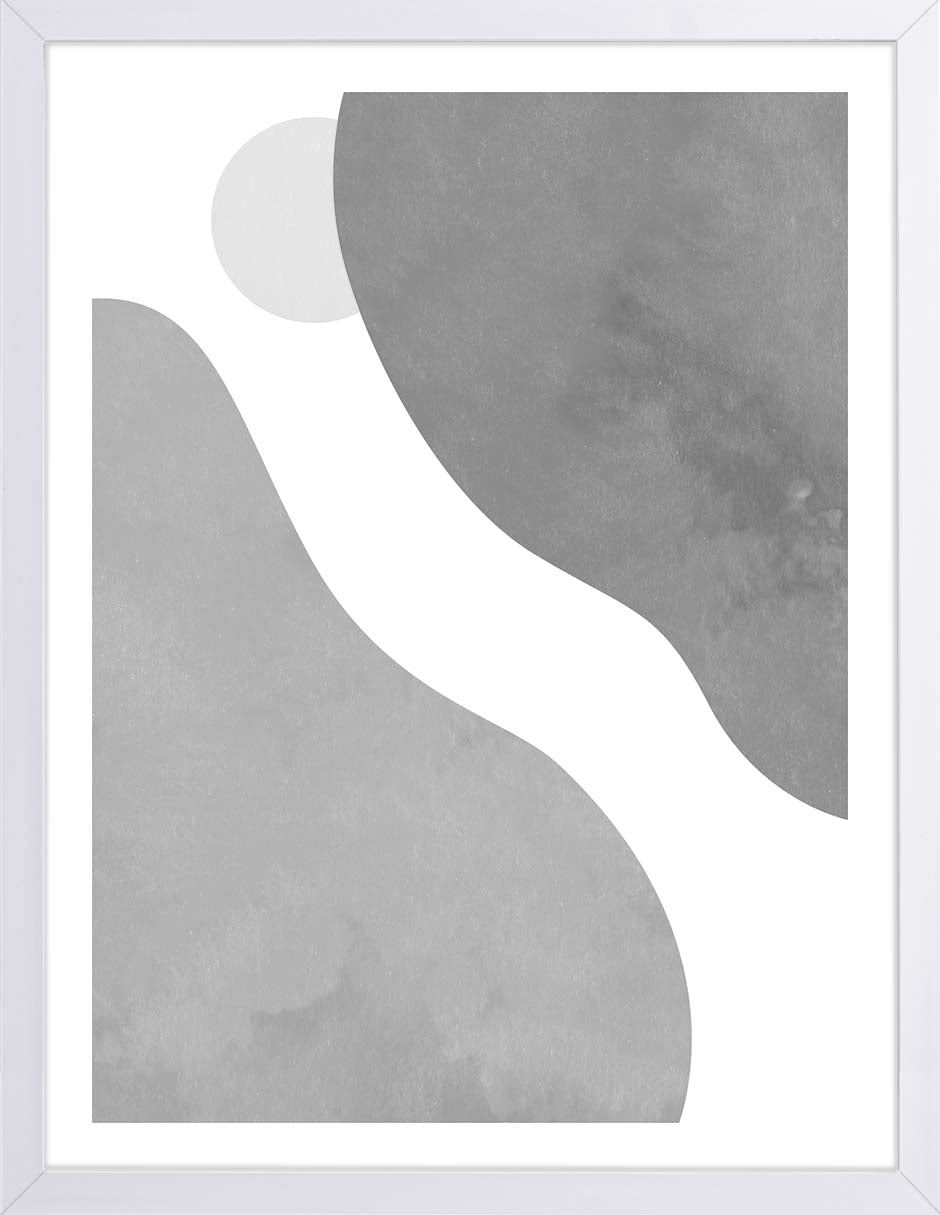 Sombras Grises: cuadro decorativo, vista 5 (blanco)