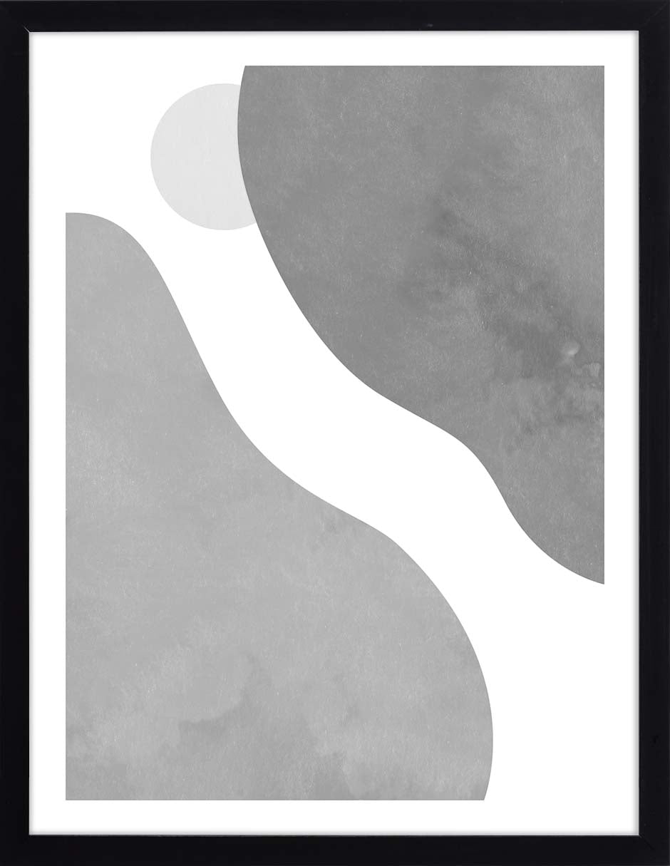 Sombras Grises: cuadro decorativo, vista 6 (negro)