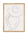 Sombrero Chic: cuadro decorativo, vista 5 (madera)