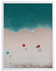 Sombrillas Rojas: cuadro decorativo, vista 6 (blanco)