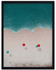 Sombrillas Rojas: cuadro decorativo, vista 5 (negro)