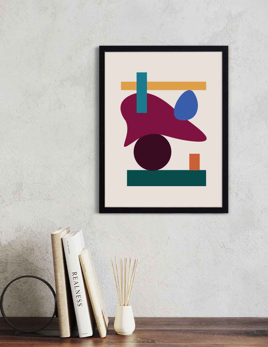 Taller: cuadro decorativo, vista 2 (negro ambiente)