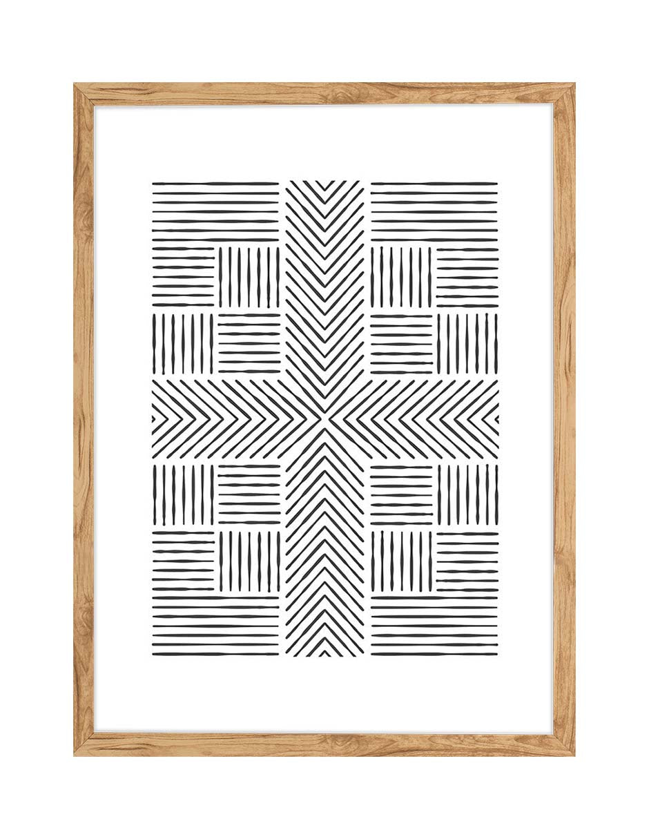 Tejido Gráfico: cuadro decorativo, vista 5 (madera)