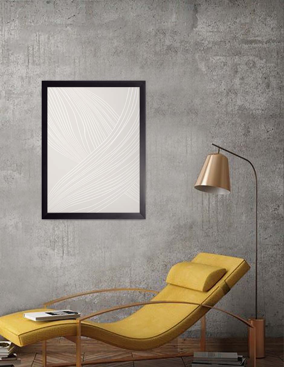 Tenue: cuadro decorativo, vista 2 (negro render)