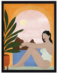 Terraza: cuadro decorativo, vista 5 (negro)