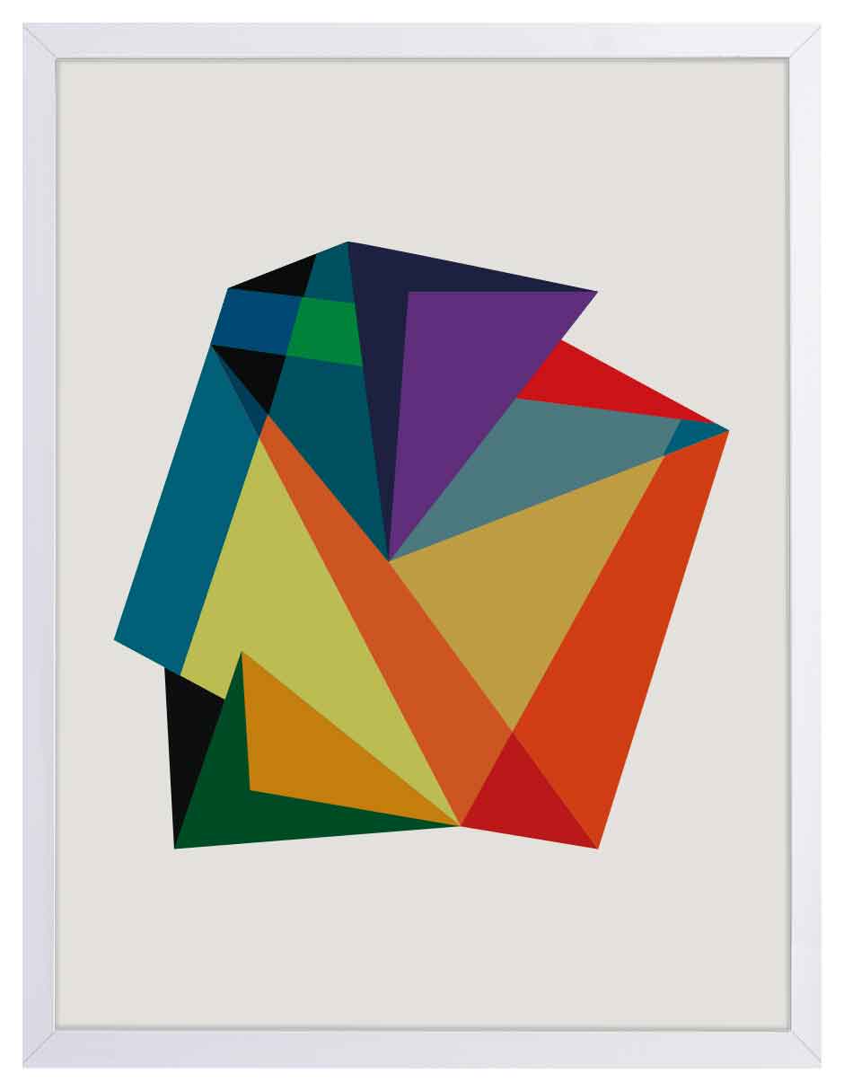 Topacio: cuadro decorativo, vista 5 (blanco)