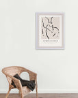 Trazo Quieto: cuadro decorativo, vista 6 (blanco ambiente)