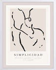Trazo Quieto: cuadro decorativo, vista 5 (blanco)