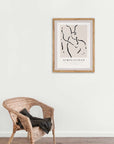 Trazo Quieto: cuadro decorativo, vista 4 (madera ambiente)