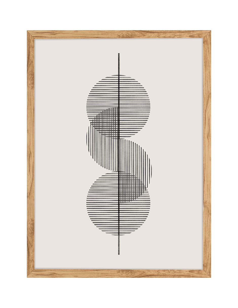 Trilogía: cuadro decorativo, vista 3 (madera)