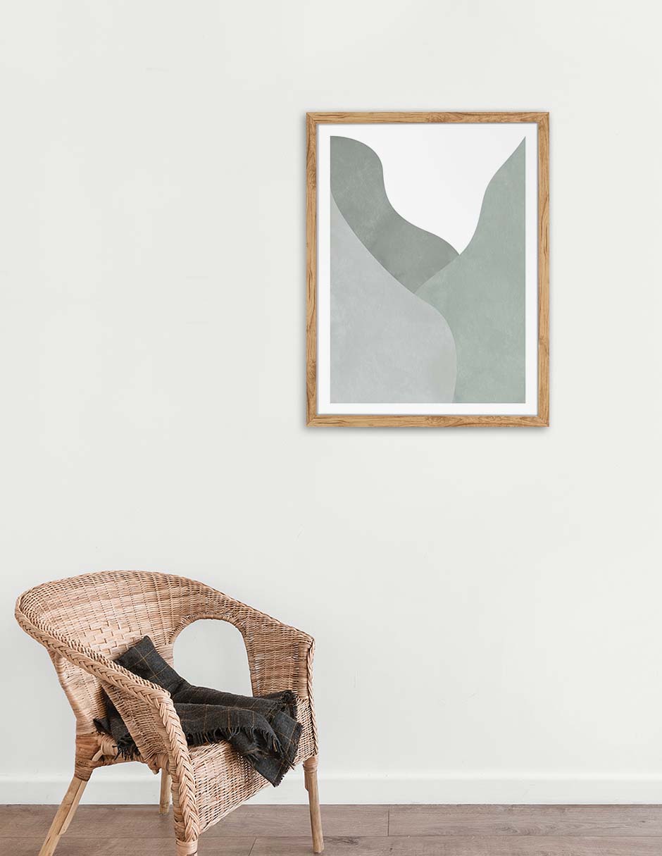 Valle Salvia: cuadro decorativo, vista 2 (madera ambiente)