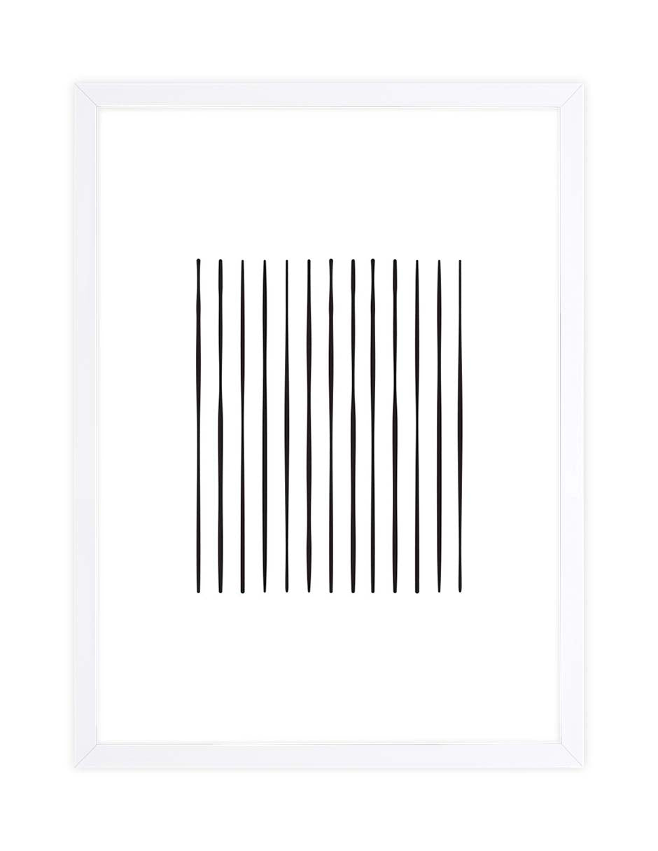 Varillas: cuadro decorativo, vista 3 (blanco)