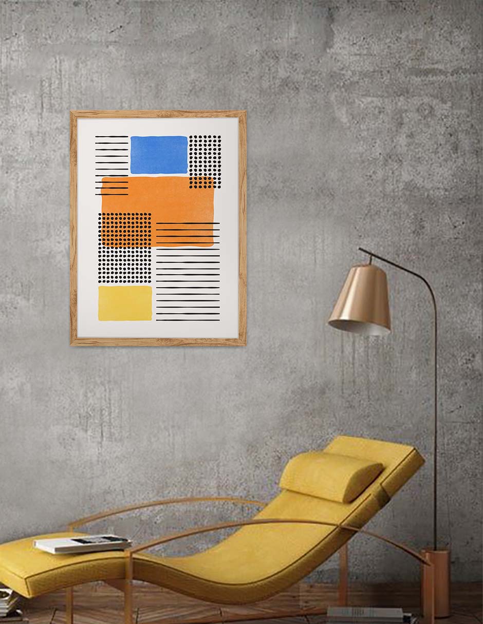Verano Naranja: cuadro decorativo, vista 6 (madera ambiente)