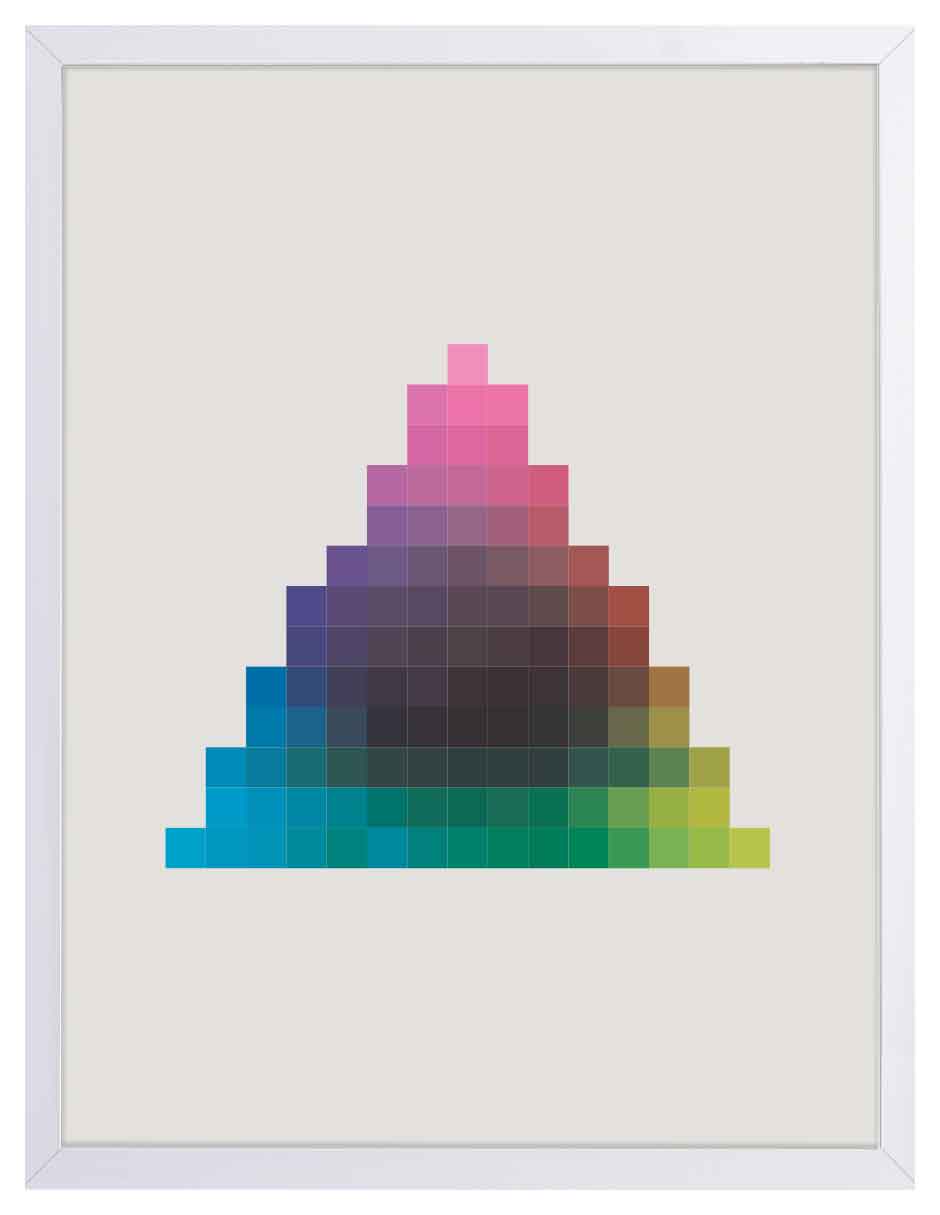 Vértice: cuadro decorativo, vista 5 (blanco)